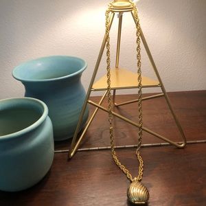 Vintage Long Perfume Locket Necklace